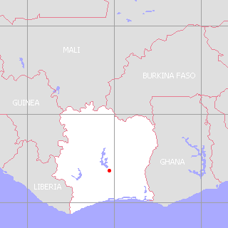 コートジボワール地図