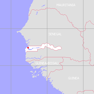 ガンビア地図