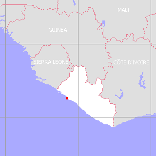 リベリア地図