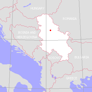 セルビア・モンテネグロ地図