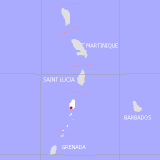 セントビンセントおよびグレナディーン諸島地図