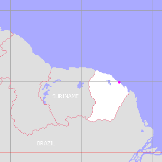 フランス領ギアナ地図